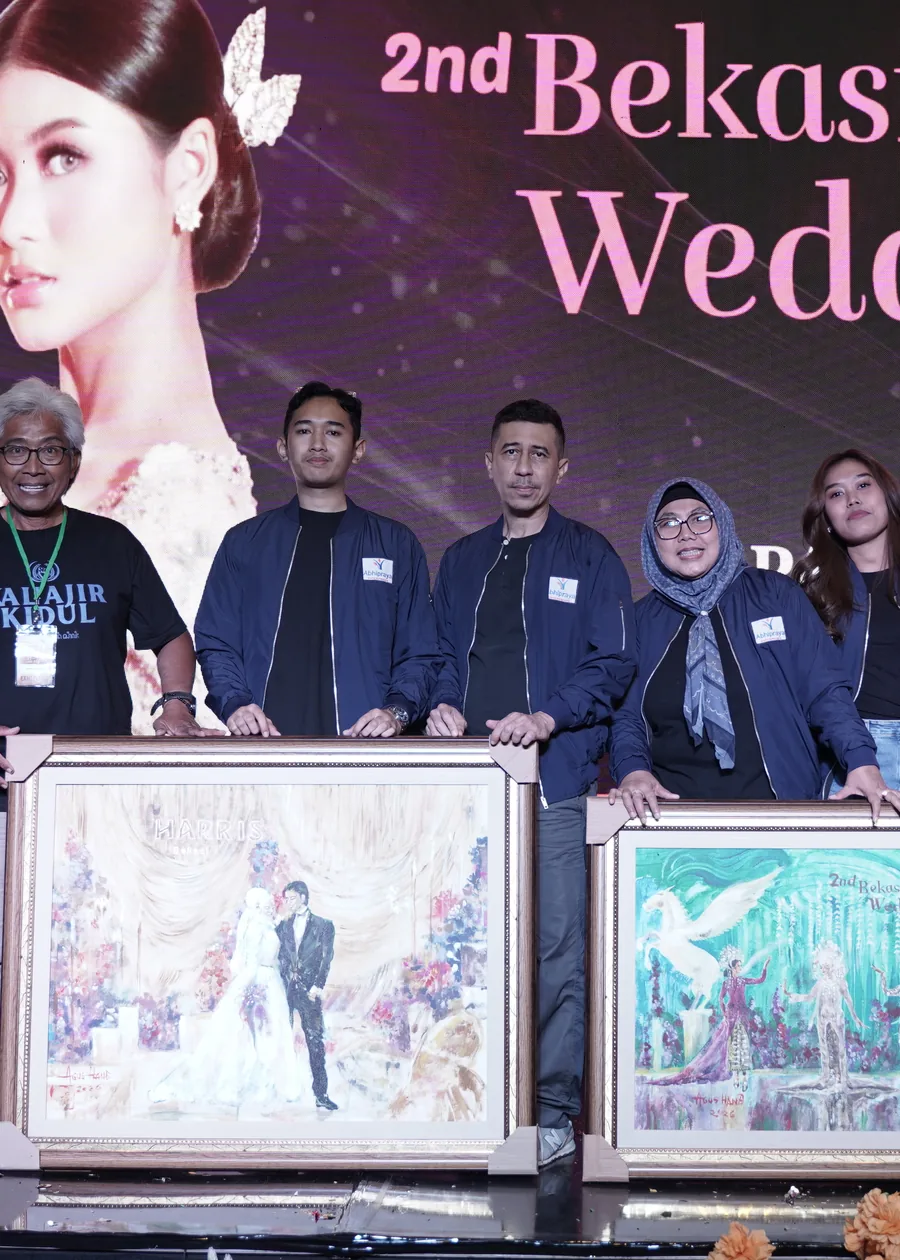 Panggung Bekasi Wedding Fair saat penyerahan hadiah